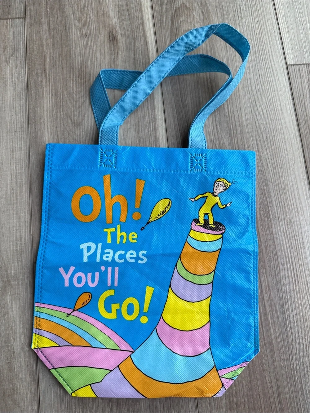 Oh! The Places You'll Go! Blue Kids Tote Bag